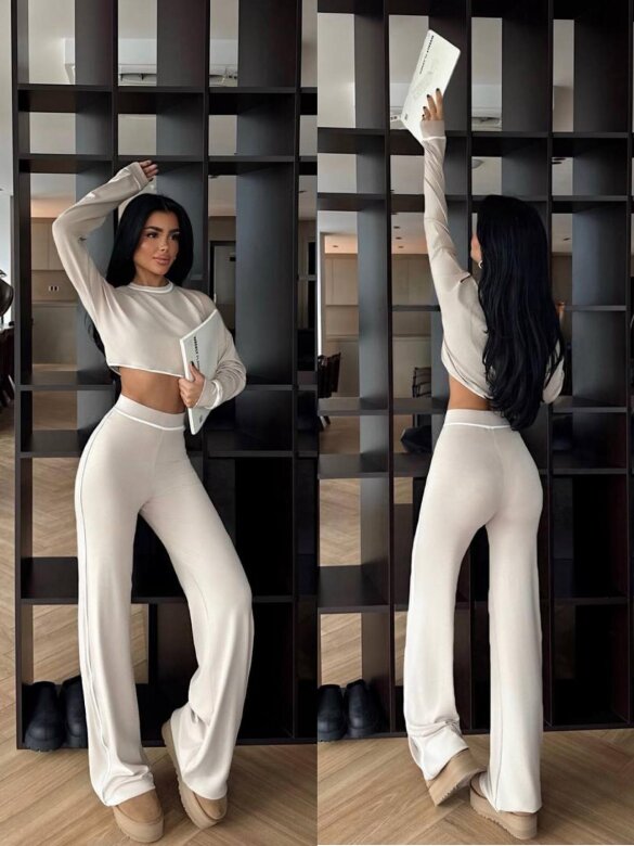 Komplet 2w1 Calerro jasnobeżowy