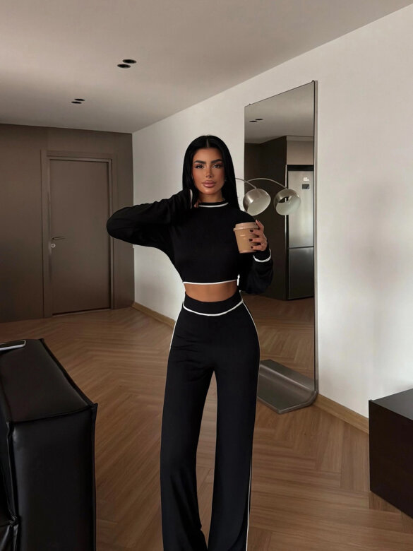 Komplet 2w1 Calerro czarny 