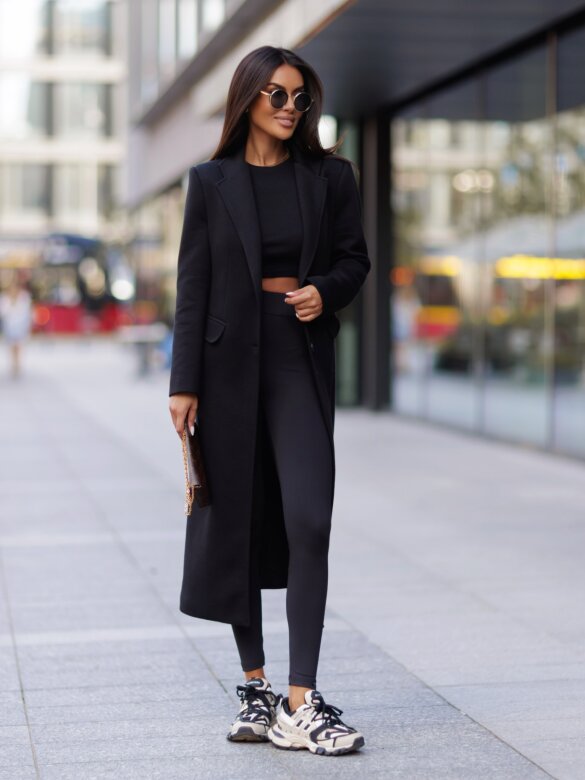 Coat Armando cotton black