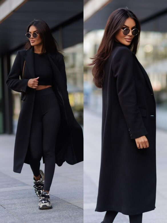 Coat Armando cotton black