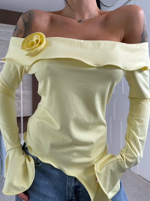 Bluzka Viliene asymetryczna żółta