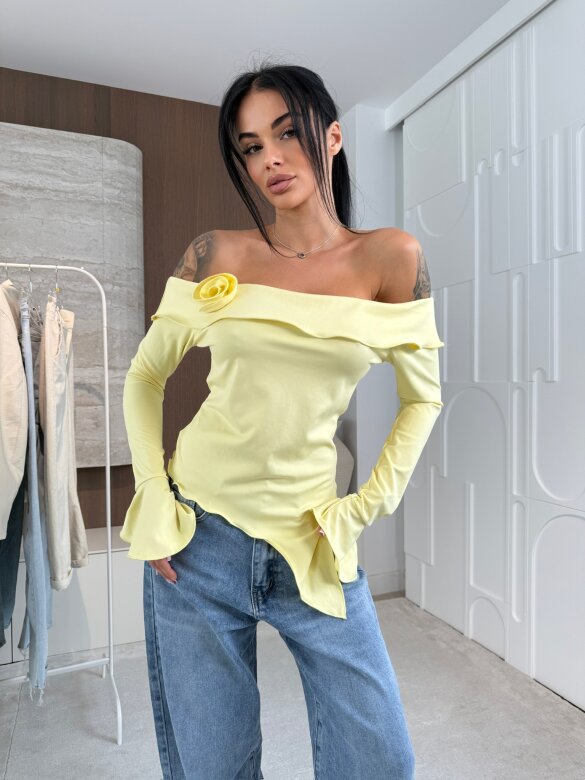 Bluzka Viliene asymetryczna żółta
