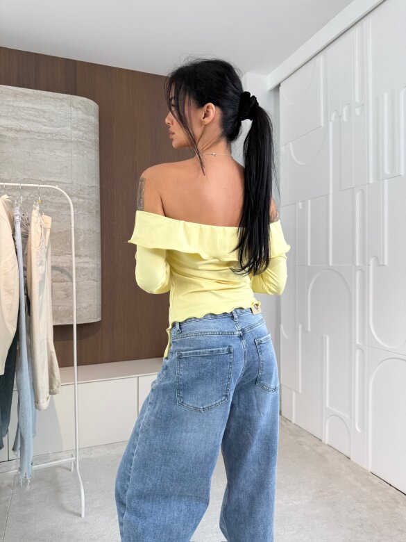 Bluzka Viliene asymetryczna żółta