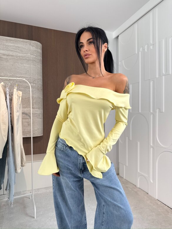 Bluzka Viliene asymetryczna żółta