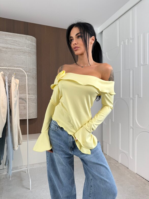 Bluzka Viliene asymetryczna żółta