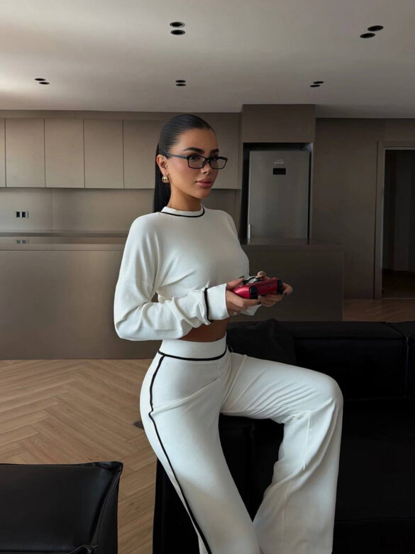 Komplet 2w1 Calerro biały 