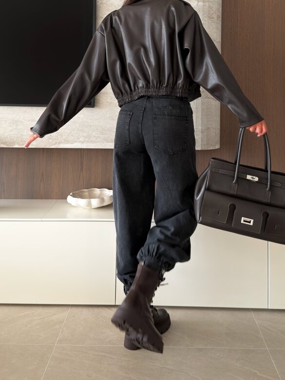 Trousers Nuego jeans balloon black