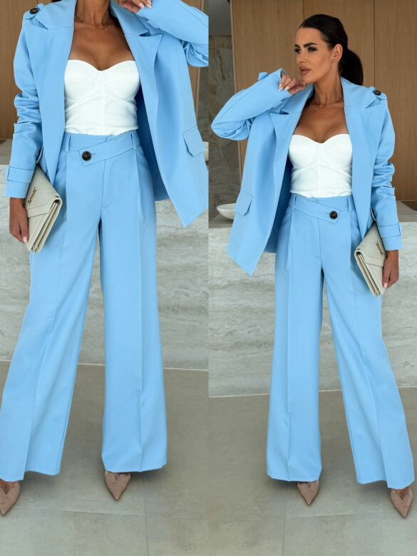 Spodnie Driss elegant niebieskie