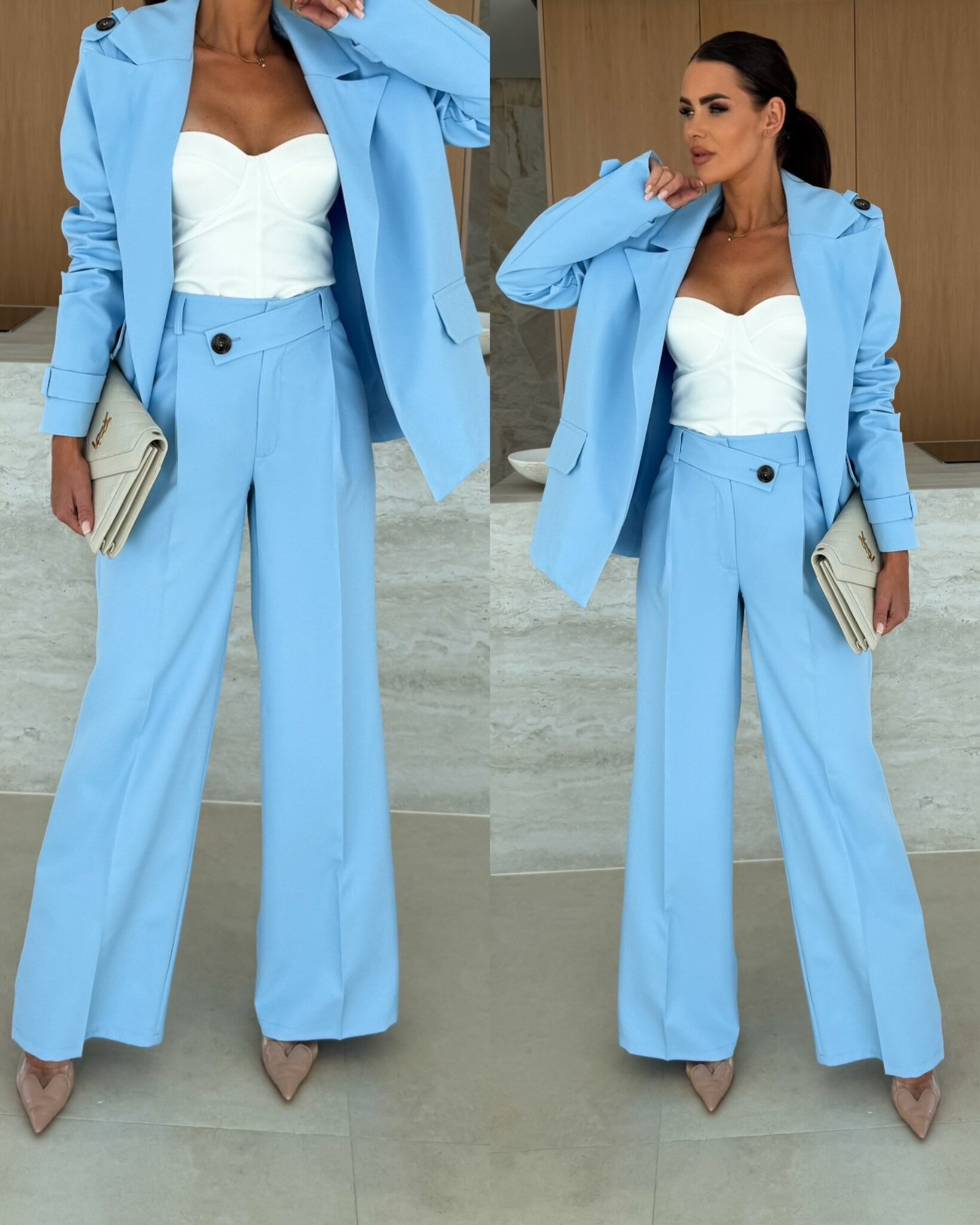 Trousers Driss elegant blue