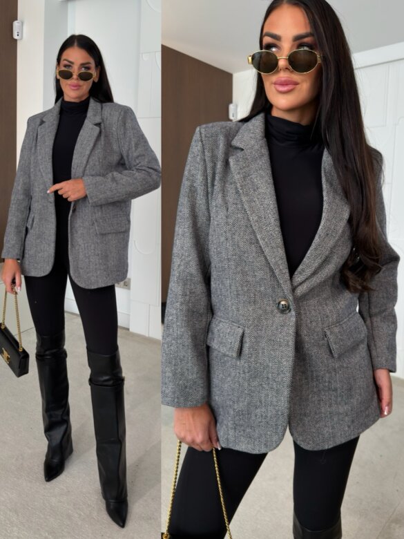 Blazer Bessena grey-navy