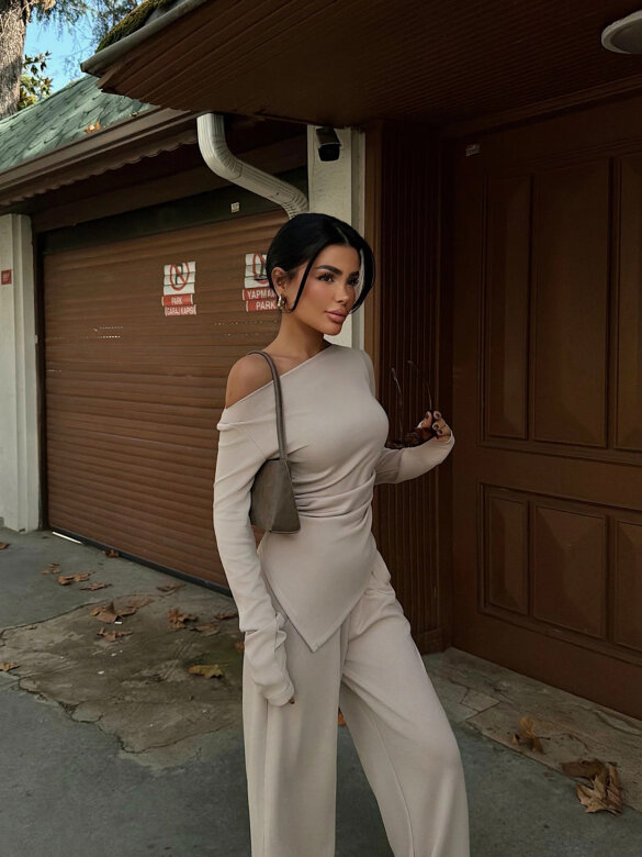 Komplet 2w1 Puerto jasnobeżowy 