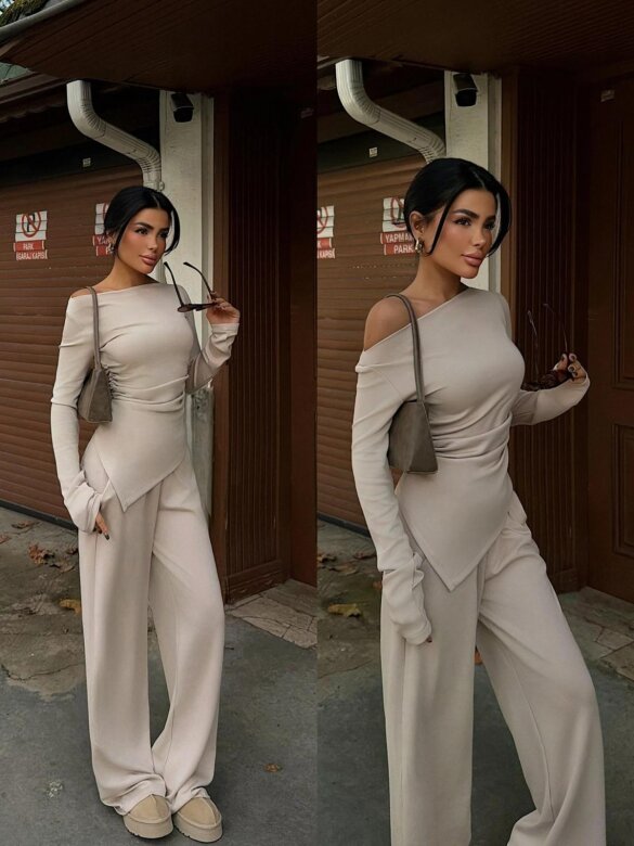 Komplet 2w1 Puerto jasnobeżowy 