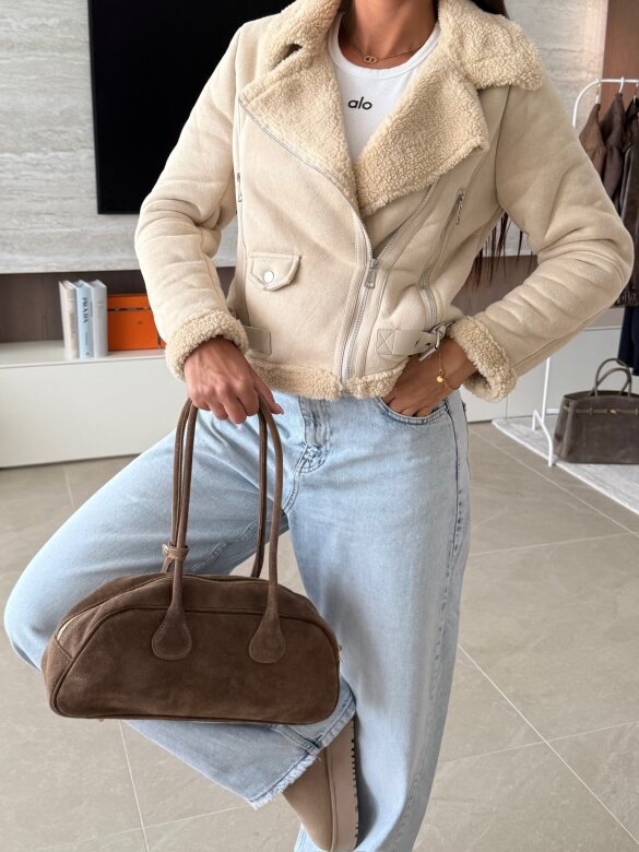 Kurtka Henrique jasnobeżowa 