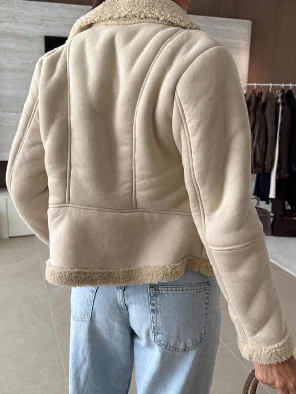 Kurtka Henrique jasnobeżowa 