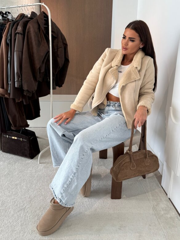 Kurtka Henrique jasnobeżowa 