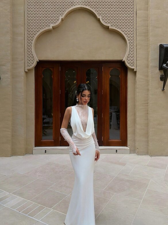 Sukienka Luna maxi biała 