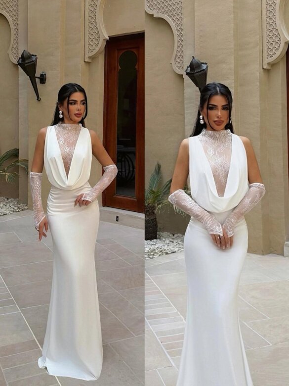 Sukienka Luna maxi biała 