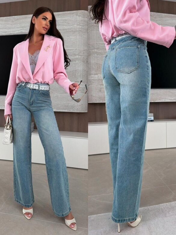 Spodnie Carmen jeans niebieskie 