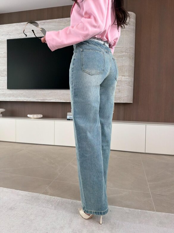 Spodnie Carmen jeans niebieskie 