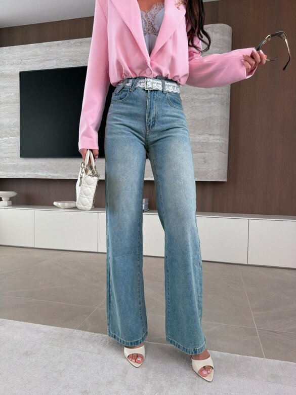 Spodnie Carmen jeans niebieskie 