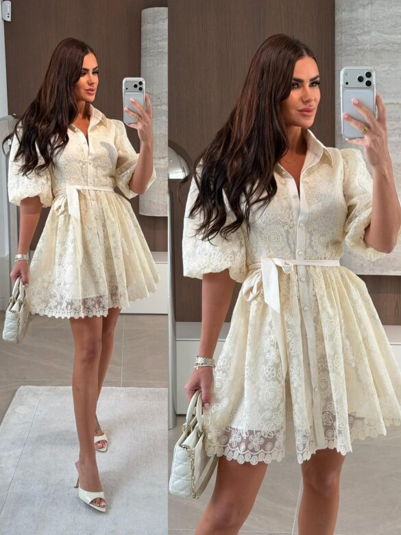 Sukienka Coralissa ecru 