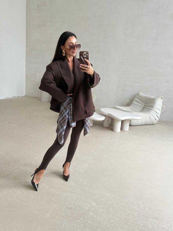 Czółenka Belle Rive lakierowane czekoladowe