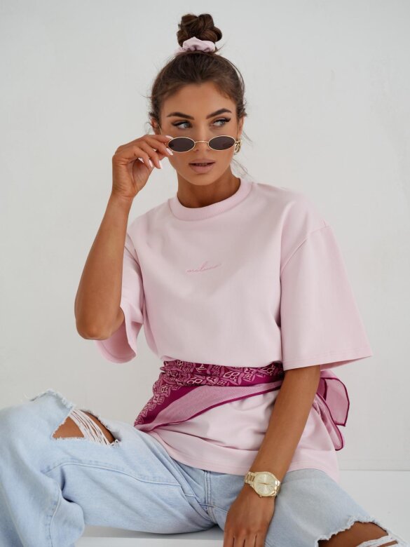 T-shirt Lorento pudrowy 