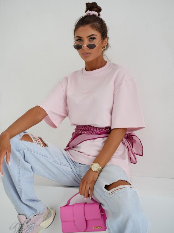 T-shirt Lorento pudrowy 