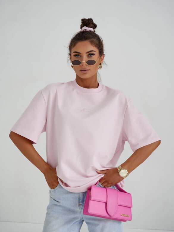 T-shirt Lorento pudrowy 