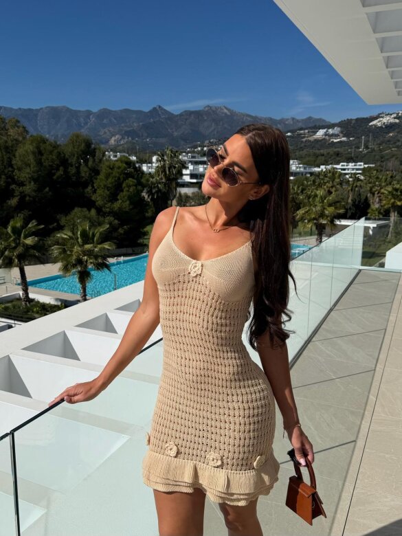 Sukienka Asetta beżowa 