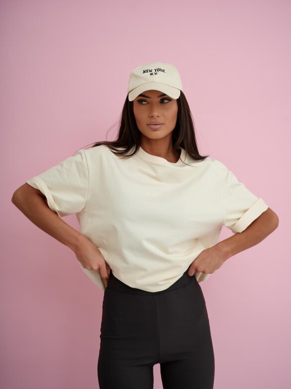 T-shirt Lorento jasnobeżowy 