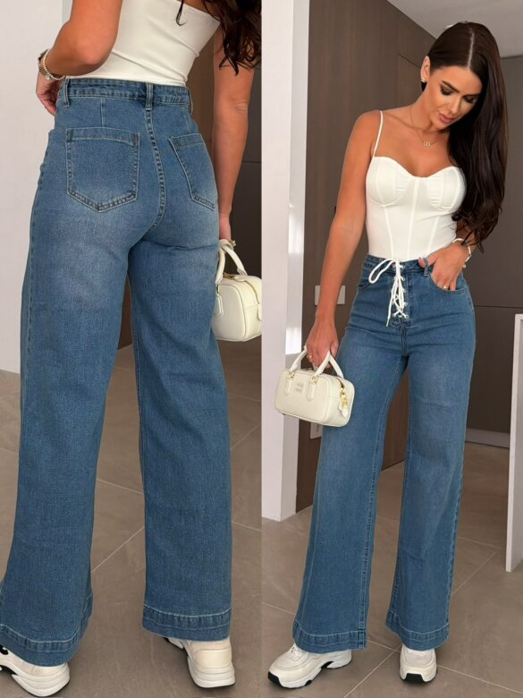 Spodnie Attar niebieskie