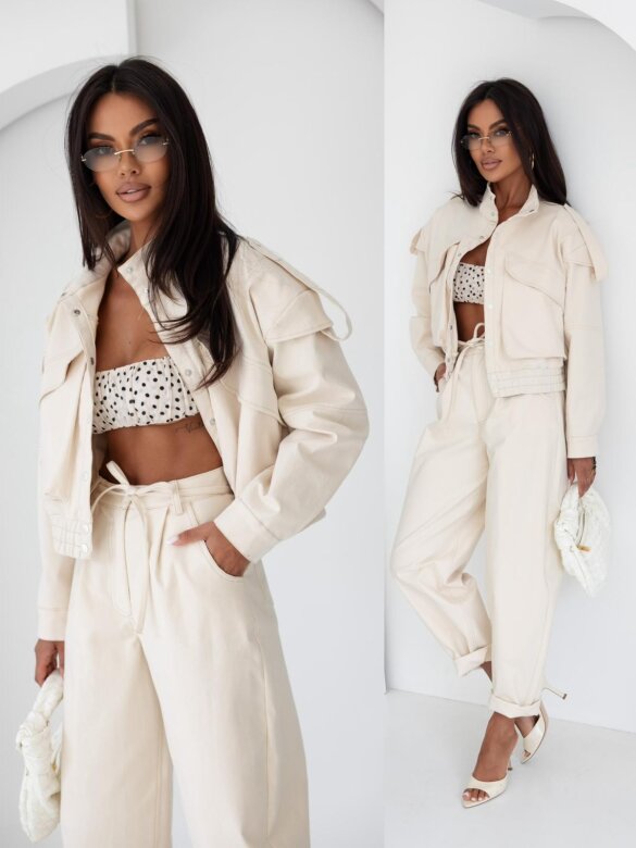 Bomber Jacket Sandre light beige