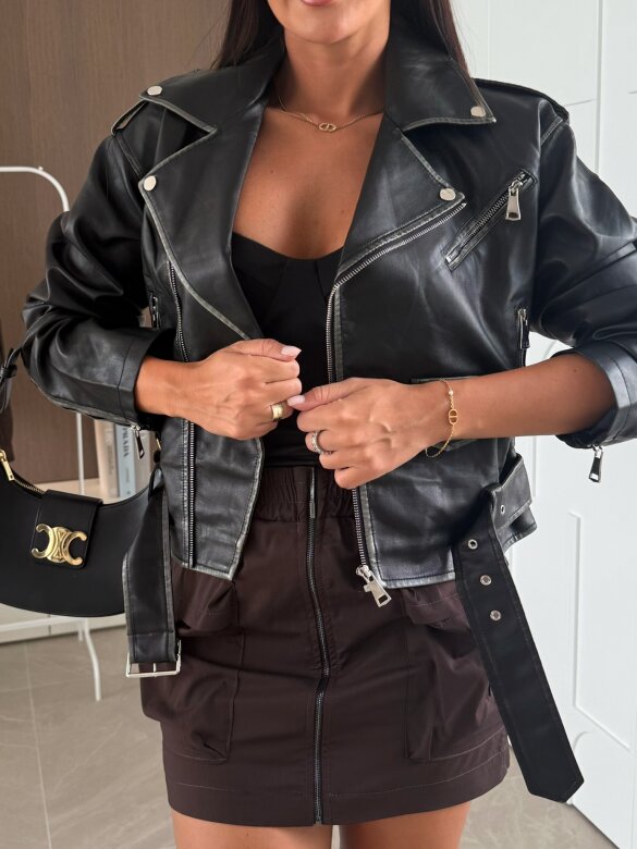 Spódniczka Beatriz mini czekoladowa 