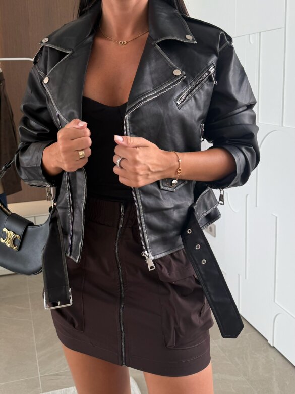 Spódniczka Beatriz mini czekoladowa 