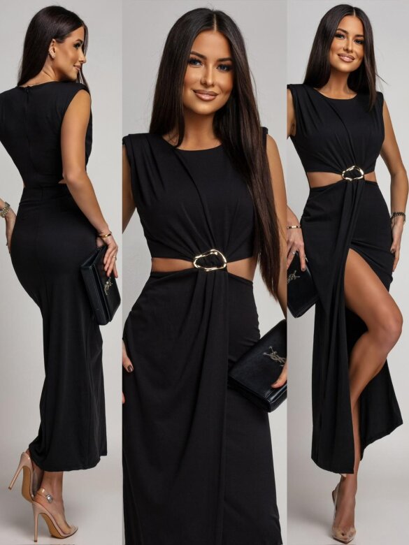 Sukienka Bravini maxi czarna