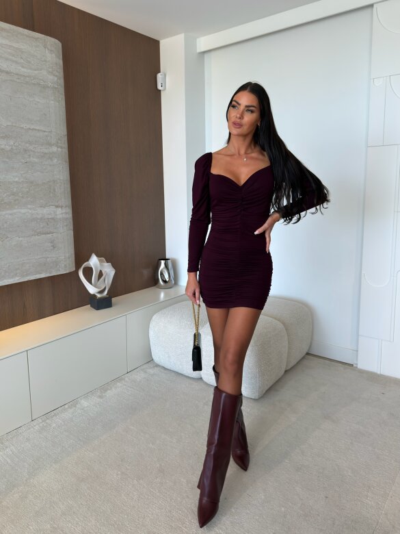 Dress Verona claret