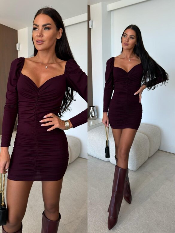 Dress Verona claret