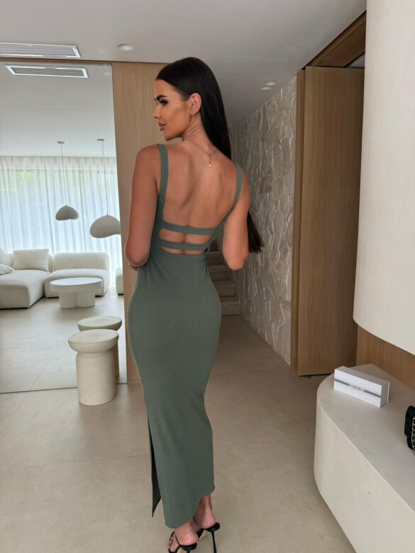 Sukienka Lentina maxi khaki 