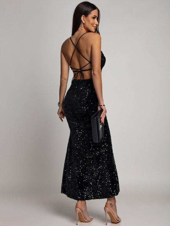 Sukienka Serenzo maxi czarna 