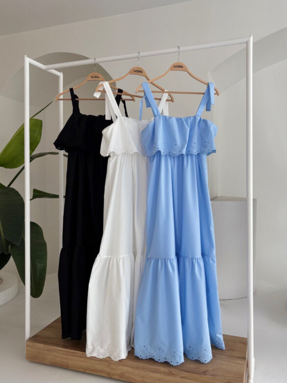 Sukienka Hannah maxi czarna 