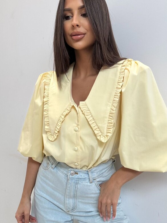 Koszula Rosiio butter yellow