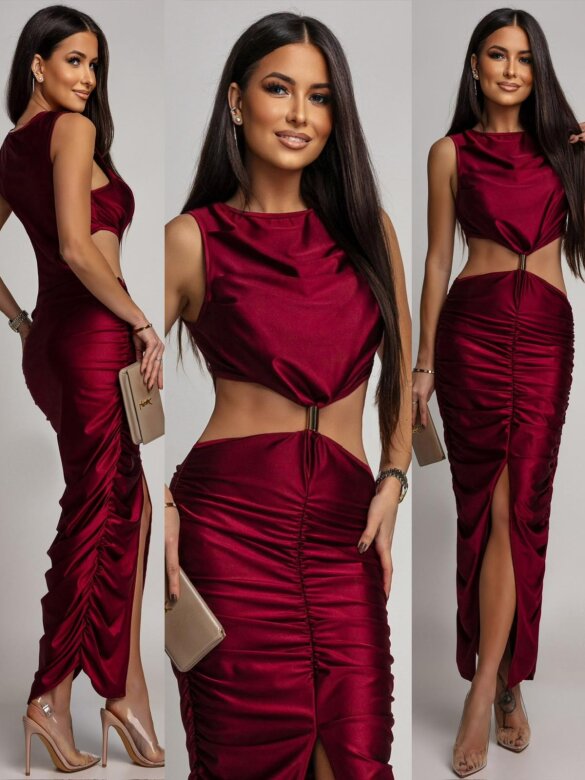 Sukienka Tessaro maxi czerwona