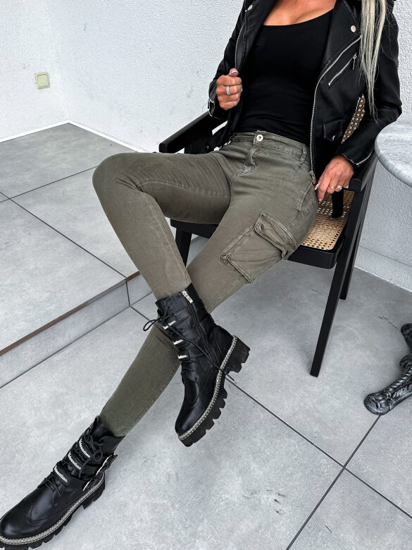 Spodnie Leander jeans khaki