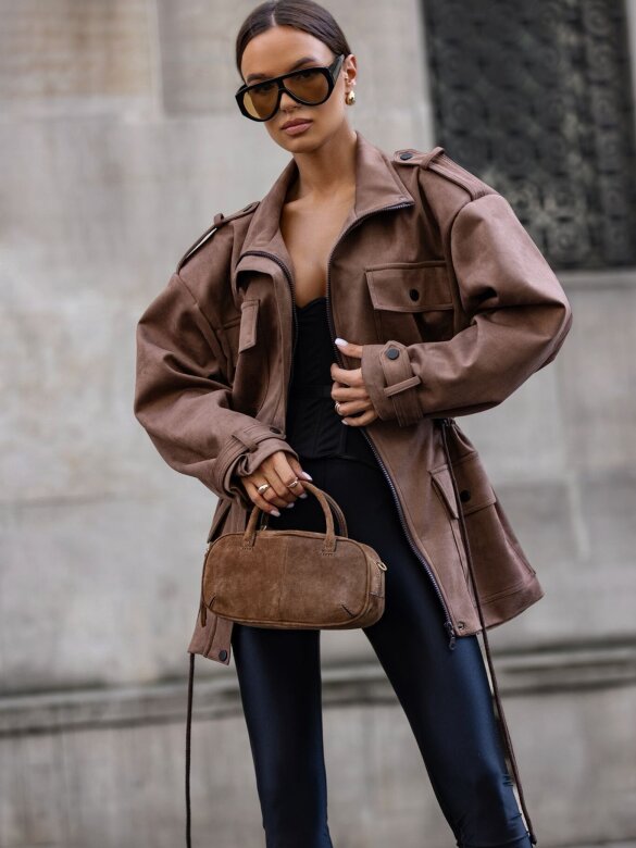 Kurtka Ricky czekoladowa