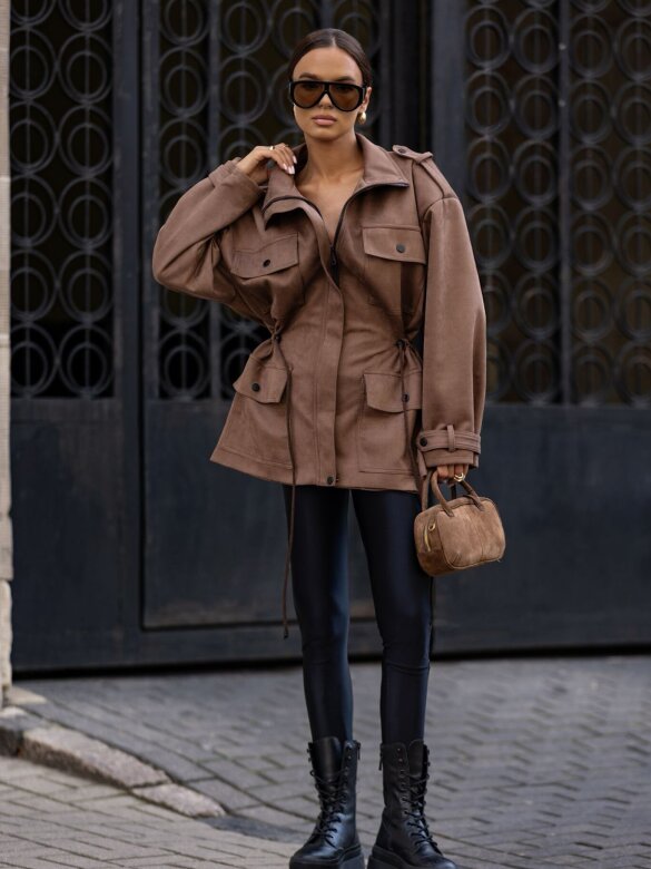 Kurtka Ricky czekoladowa