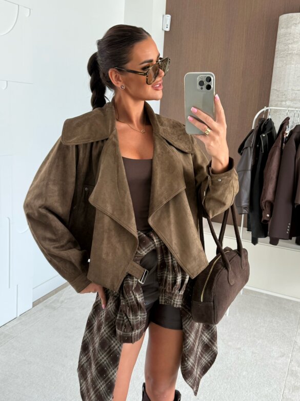 Kurtka Tristina brązowa 