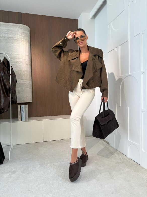 Kurtka Tristina brązowa 