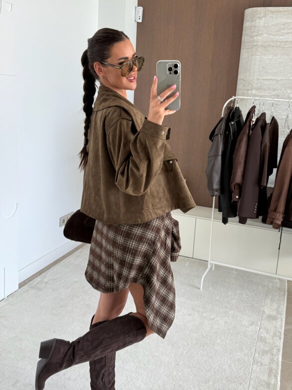 Kurtka Tristina brązowa 