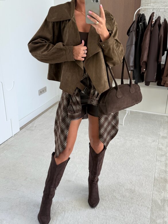 Kurtka Tristina brązowa 